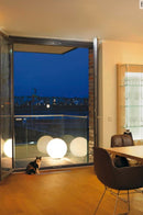 MAX 24W E27 ROTOBALL FLOOR 50 uz virsmas montējams LED gaismeklis, balts, IK04, IP44