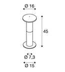Накладной светодиодный светильник MAX 24W E27 ALPA MUSHROOM 45, антрацит, IP55, IK03