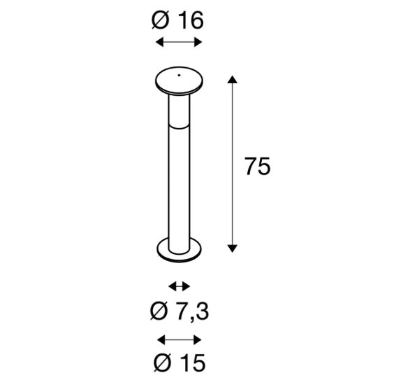 MAX 24W E27 ALPA MUSHROOM 75 pinnapealne LED-valgusti, antratsiit, IP55, IK03