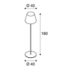 MAX 24W E27 ADEGAN uz virsmas montējams LED gaismeklis,  antracīta,  IP54, IK04