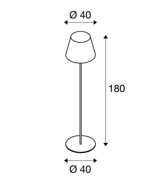 MAX 24W E27 ADEGAN uz virsmas montējams LED gaismeklis,  antracīta,  IP54, IK04