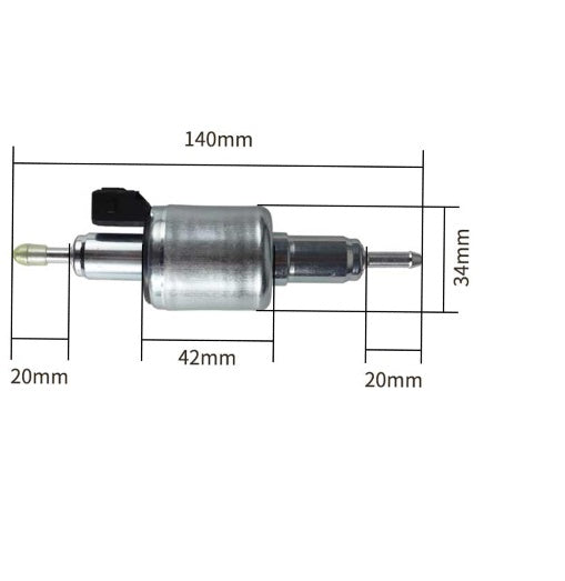 Fuel pump 12V 22ML pulse metering pump VEVOR for diesel heaters 5kW,8kW