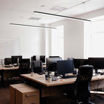 40W(4300Lm) 120 cm LED-linjär armatur, V-TAC, IP20, svart, neutralvit 4000K
