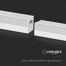 40W(4300Lm) 120 cm LED lineaarne valgusti, V-TAC, IP20, jaheda valge 6500K