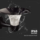 15W(1900Lm) 84 LED saules gaismeklis, V-TAC, IP65,  3.2V LifePO4 6000mAh Battery, melns, 6000K+4000K