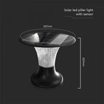 15W(2200Lm) LED solārais gaismeklis, V-TAC, IP65,  3.2V LifePO4 6000mAh Battery,melns,  6000K+4000K