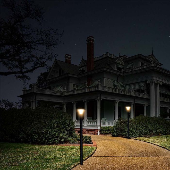 15W(2200Lm) 84 LED uz virsmas montējams saules gaismeklis, V-TAC, IP65,  3.2V LifePO4 6000mAh Battery, 6000K+4000K