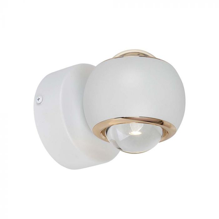 10W(950Lm) LED sienas gaismeklis, IP20, V-TAC, balts, silti balta gaisma 3000K