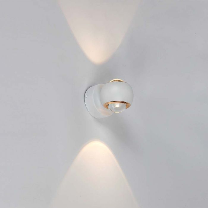 10W(950Lm) LED sienas gaismeklis, IP20, V-TAC, balts, silti balta gaisma 3000K