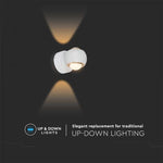 10W(950Lm) LED wall light, IP20, V-TAC, white, warm white light 3000K