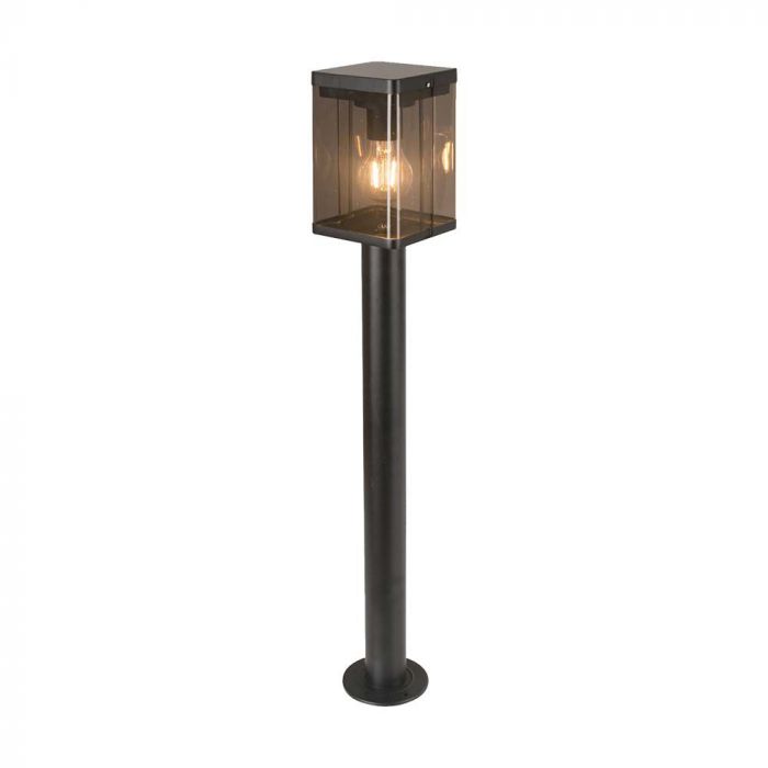 2,5W(150Lm) LED-solarmatur med E27-glödlampa och mikrovågssensor, IP54, V-TAC, svart, varmvitt ljus 3000K