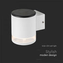 0.55W(70Lm) LED solar front luminaire, IP54, V-TAC, white, 121x90x112.5mm, warm white light 3000K