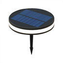 1.8W LED solar garden light, IP54, V-TAC, black, round, 155x41x200mm, warm white light 3000K