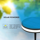 1.8W LED solar garden light, IP54, V-TAC, black, round, 155x41x200mm, warm white light 3000K