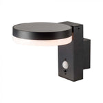 5.5W(220Lm) LED solārais sienas un fasādes gaismeklis ar PIR sensoru, IP54, silti balta gaisma 3000K