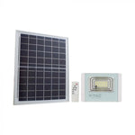 12W(500Lm) LED-strålkastare med solcell, V-TAC, IP65, vitt, neutralvitt ljus 4000K