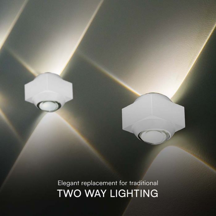 2W(200Lm) COB LED Facade luminaire, V-TAC, IP54, white, neutral white 4000K