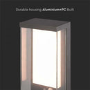 Фасадный светодиодный светильник 1W(95Lm) с датчиком PIR, V-TAC, IP65, темно-серый, теплый белый свет 3000K