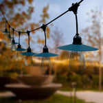 V-TAC LED Solar String Light, IP44, 15gb 50Lm лампочек Filament ST64 теплый белый 3000K, 3.7V, 2400mAh литиевый аккумулятор, 1.75W панель, длина 1560mm