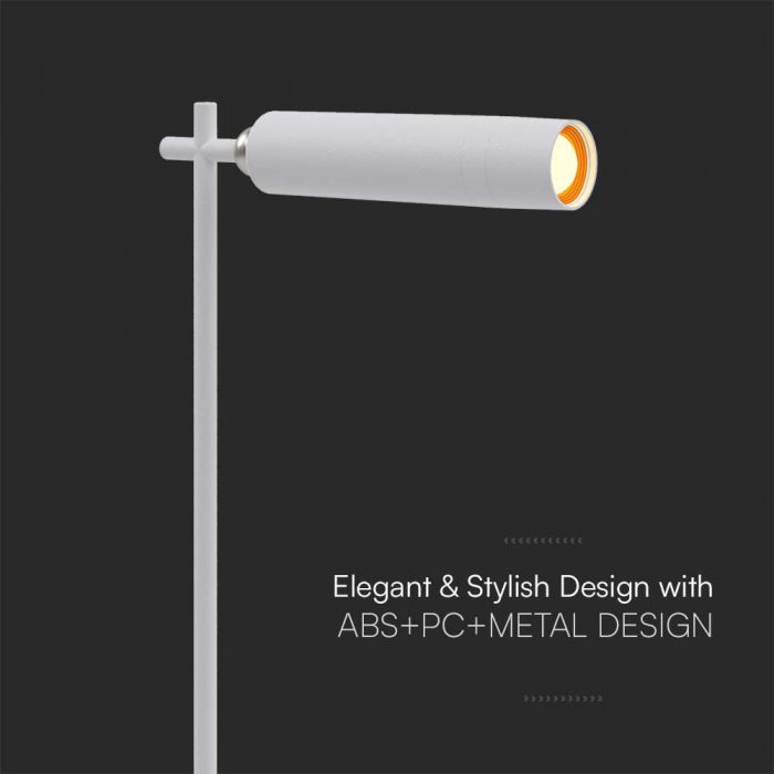 3W(300Lm) LED bords-/väggmagnetarmatur, V-TAC, IP20, vit, neutralvit 4000K