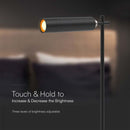 3W(300Lm) LED table/wall magnetic lamp, V-TAC, IP20, black, neutral white light 4000K