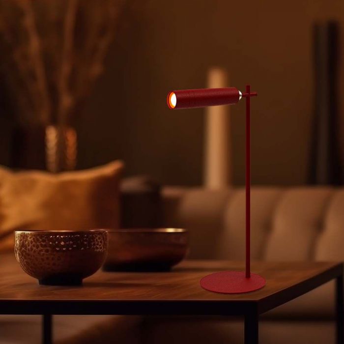 3W(300Lm) LED bords-/väggmagnetarmatur, V-TAC, IP20, röd, neutralvit 4000K