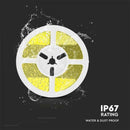 1.2W 120Lm/m 60 LED lentu komplekts ar saules paneli,  3.7V, 1500mAh Li-ion Baterija, IP67, neitrāli balta gaisma 4000K