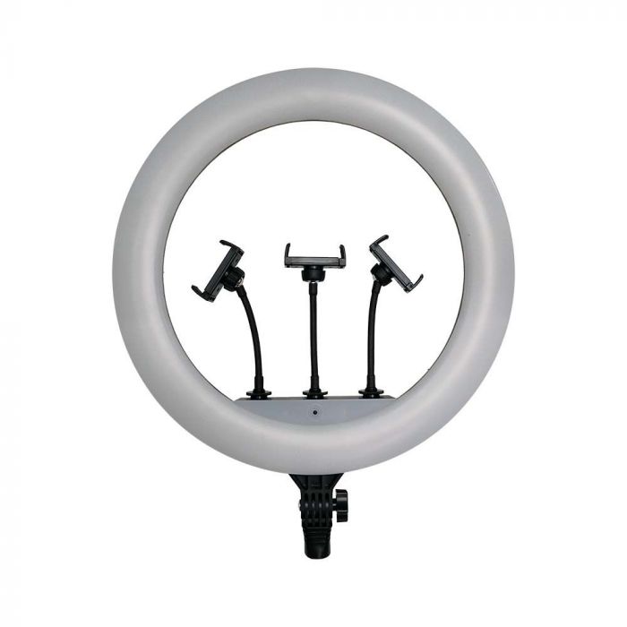 55W(6000Lm) LED selfie ring with mount for 3 smartphones, 18INCH, IP20, 540x440x70mm, 3IN1