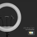 55W(6000Lm) LED selfie ring with mount for 3 smartphones, 18INCH, IP20, 540x440x70mm, 3IN1