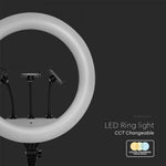 55W (6000Lm) LED selfie ring koos kinnitusega 3 nutitelefonile, 18INCH, IP20, 540x440x70mm, 3IN1
