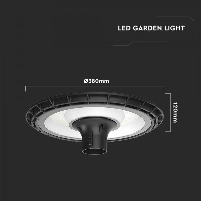 120W(9800Lm) LED garden light, V-TAC, IP65, neutral white light 4000K