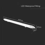 18W(1900Lm) 60cm LED linjär armatur, V-TAC, IP65, kallvit 6500K