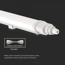 18W(1900Lm) 60cm LED linear luminaire, V-TAC, IP65, neutral white 4000K