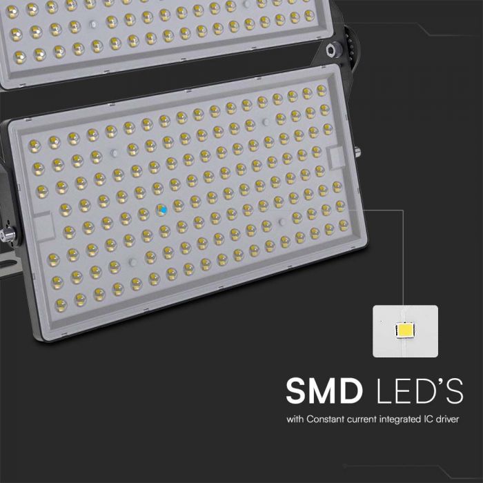 500W(67500Lm) LED Floodlight, V-TAC, IP65, black white, cool white 6500K