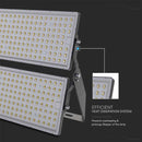 500W(67500Lm) LED Floodlight, V-TAC, IP65, black white, cool white 6500K