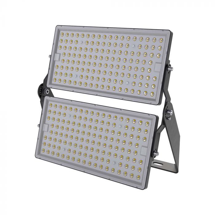 500W(67500Lm) LED SMD-CREE prožektors, 135Lm/W, V-TAC, IP65, melns korpuss ar pelēku stiklu, neitrāli balta gaisma 4000K