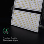 500W(67500Lm) LED SMD-CREE prožektors, 135Lm/W, V-TAC, IP65, melns korpuss ar pelēku stiklu, neitrāli balta gaisma 4000K