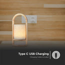 1.5W(100Lm) LED laualamp, V-TAC, IP20, dimmerdatav, DC:5V, 1A, puit, soe valge valgus 3000K