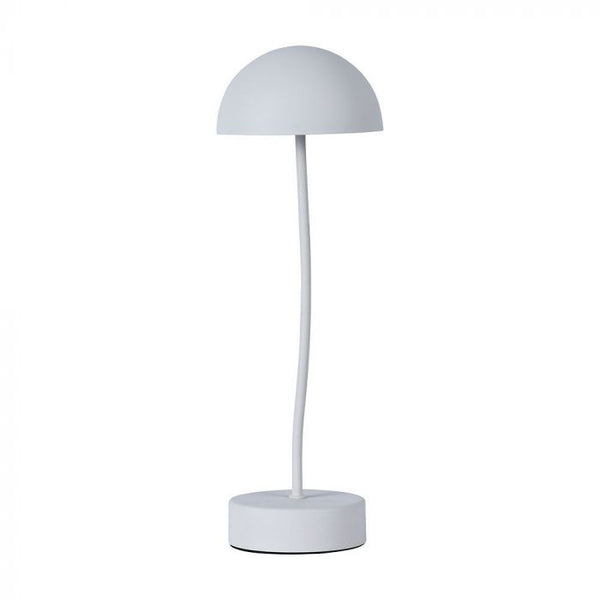 3W(100Lm) LED galda lampa, V-TAC, IP20, balta, dimmējama, 5V 1A, 120x360mm, silti balta gaisma 3000K