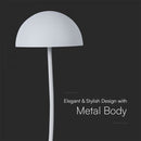 3W(100Lm) LED table lamp, V-TAC, IP20, white, dimmable, 5V 1A, 120x360mm, warm white light 3000K