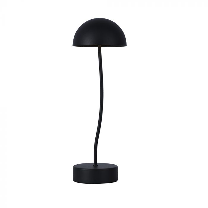 3W(100Lm) LED-bordslampa, V-TAC, IP20, svart, dimbar, 5V 1A, 120x360mm, varmvitt ljus 3000K