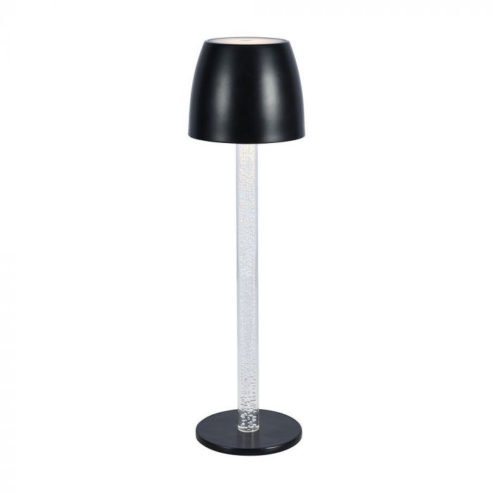 3W(310Lm) LED-bordslampa, V-TAC, IP20, DC:5V, 1A, dimbar, svart, varmvitt ljus 3000K