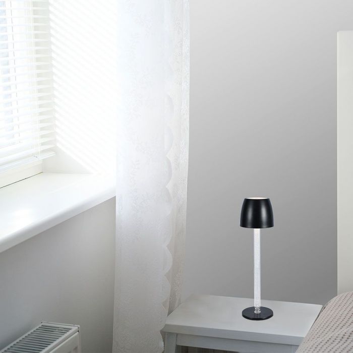 3W(310Lm) LED-bordslampa, V-TAC, IP20, DC:5V, 1A, dimbar, svart, varmvitt ljus 3000K