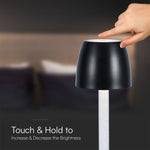 3W(310Lm) LED-bordslampa, V-TAC, IP20, DC:5V, 1A, dimbar, svart, varmvitt ljus 3000K