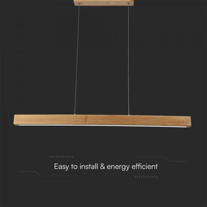 12W(1440Lm) LED disainvalgusti, IP20, V-TAC, puit, 800x1110mm, neutraalne valge 4000K