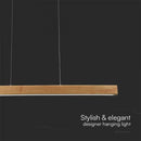 12W(1440Lm) LED design luminaire, IP20, V-TAC, wood, 800x1110mm, neutral white 4000K