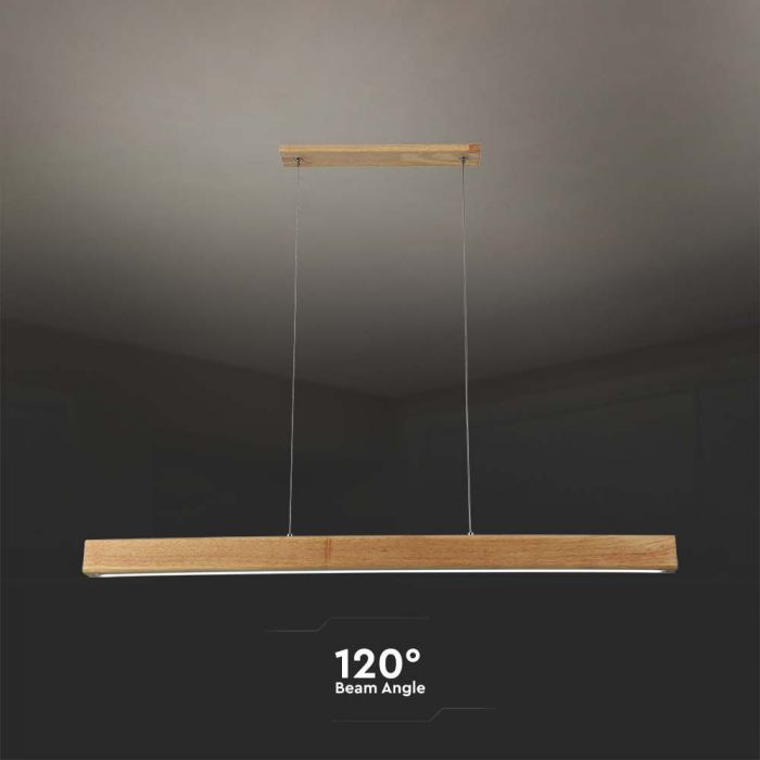 12W(1440Lm) LED design luminaire, IP20, V-TAC, wood, 800x1110mm, neutral white 4000K