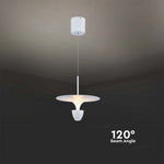 9W(1000Lm) LED dizaina gaismeklis, IP20, V-TAC, balts, 300x1370mm, silti balta gaisma 3000K