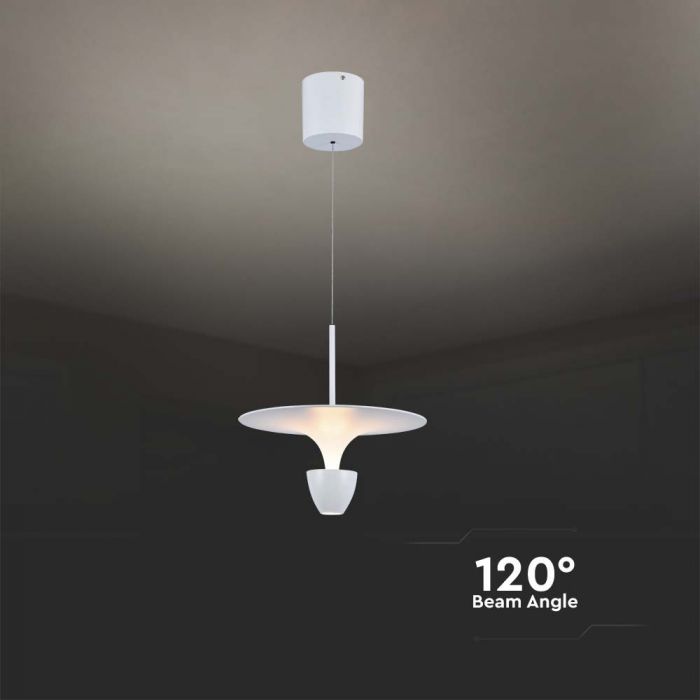 9W(1000Lm) LED dizaina gaismeklis, IP20, V-TAC, balts, 300x1370mm, silti balta gaisma 3000K