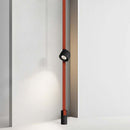 48V 12W(800Lm) rund armatur med magnetiskt tyg, svart finish, V-TAC, varmvitt ljus 3000K